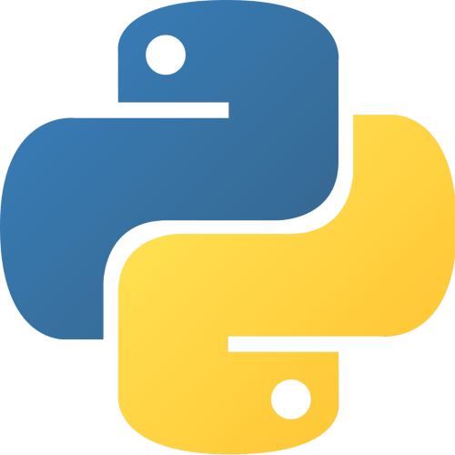 Python Programming Language Logo.